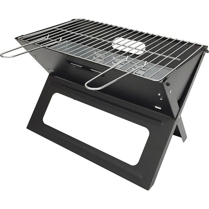 Barbecue Portable Inox Poêle Pliant En Acier Inoxydable Pour Camping - Barbecue Portable Bois/charbon Poêle Extérieur Compact