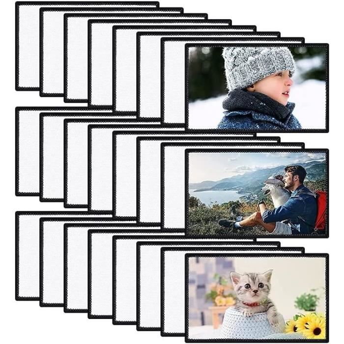 2 Cadres Photo Vierges Sublimation - 100x150 Mm - Base Bois Et LED - Pour Transfert Thermique - Cadeau