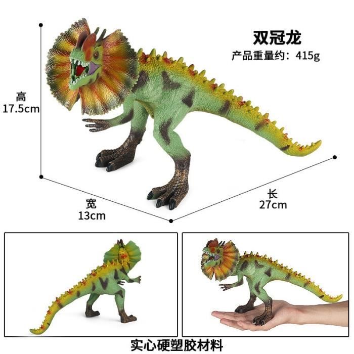 Papo Figurine Dilophosaure – Dinosaure Théropode Réaliste, Peint Main, 14 Cm, Dès 3 Ans, Fabrication Française, Collection Dinosaures