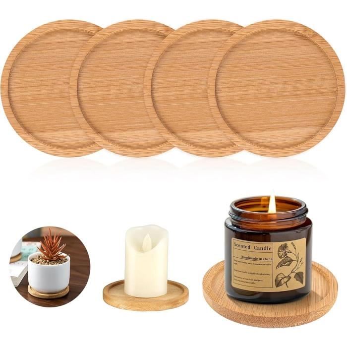 4PCS Bougeoir Rond Doré En Métal Pour Couronne De L'Avent Support De Bougeoirs Noël De L'avent 8 Cm Bougeoir Décoration De Couronnes Noël