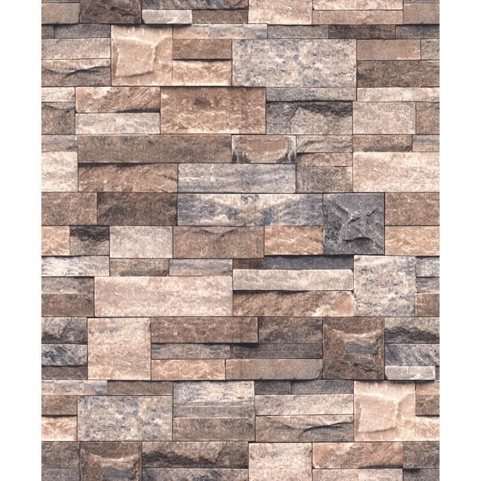 Gratuit Images Papier Peint Effet Brique Pierre 3d 10 X 0 53 M Achat Vente le plus cool salutations