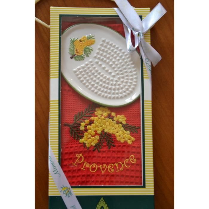 COFFRET TORCHON NID D'ABEILLE + GRATTE-AÎL - Achat / Vente ...
