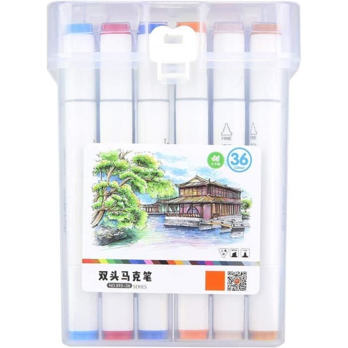 36 Marqueurs Bingo Dabber – 12 Couleurs Vives, Pointe Ronde, Encre Lavable, Lot De Qualité Premium