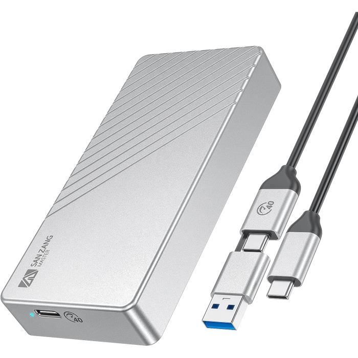 Boîtier Thunderbolt 3 M.2 NVMe Compatible avec Thunderbolt 3-4 USB  3.2-3.1-3.0-2.0 Type-C-A, SANZANG 40Gbps M.2 SSD Boîtier Ad[212] -  Cdiscount Informatique