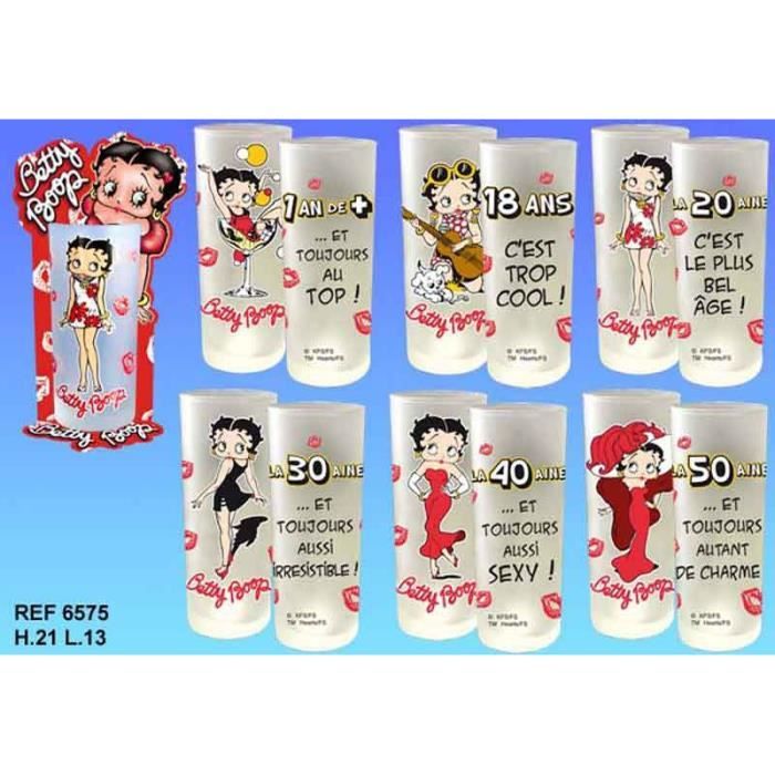Verre Anniversaire Betty Boop Betty Boop 1 An De Cdiscount Maison Verre Anniversaire Betty Boop Betty Boop 1 An De Cdiscount Maison