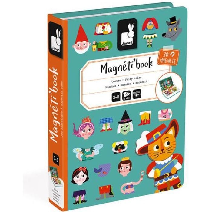 Jeu Magnétique - JANOD - Magnéti'book Contes, 30 magnets - Enfant - Vert - 3  ans - Cdiscount Jeux - Jouets