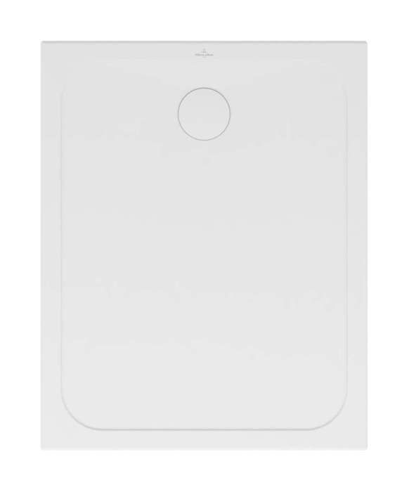 Receveur de douche extra-plat Villeroy & Boch Lifetime Plus Rectangulaire 100 x 80 x 3,5 cm blanc en céramique