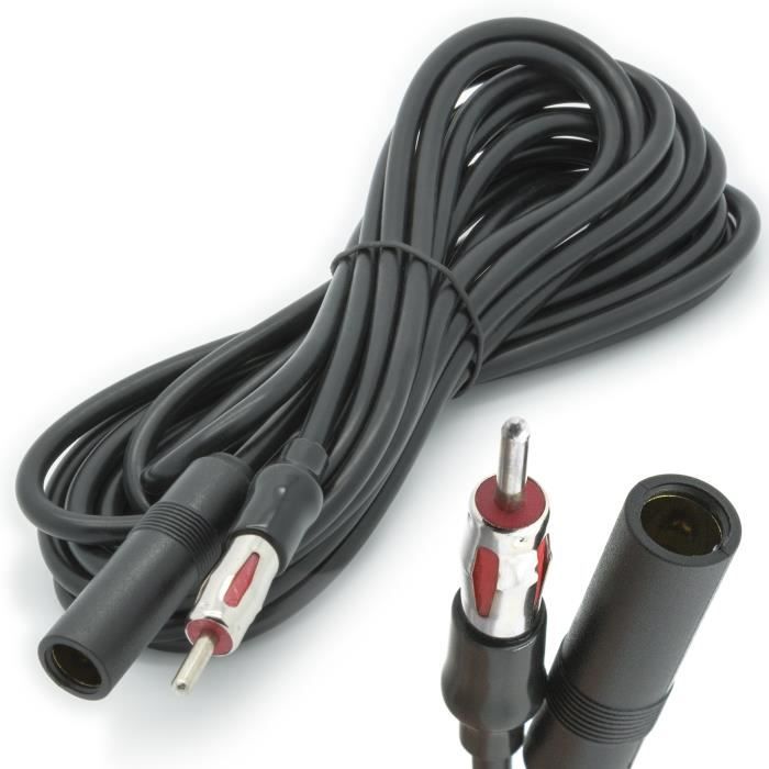 Rallonge d'antenne de voiture câble d'adaptation d'antenne de voiture din  radio 4,5m - Achat / Vente antenne auto-moto rallonge d'antenne de voiture  - Cdiscount