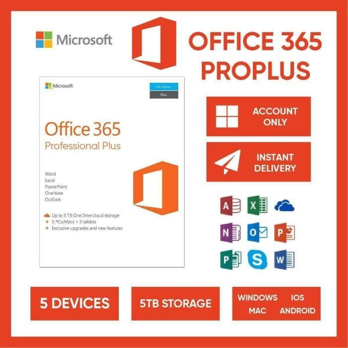 Microsoft Offic 2019 Professional Plus 32/64 bits | Licence Lifetime