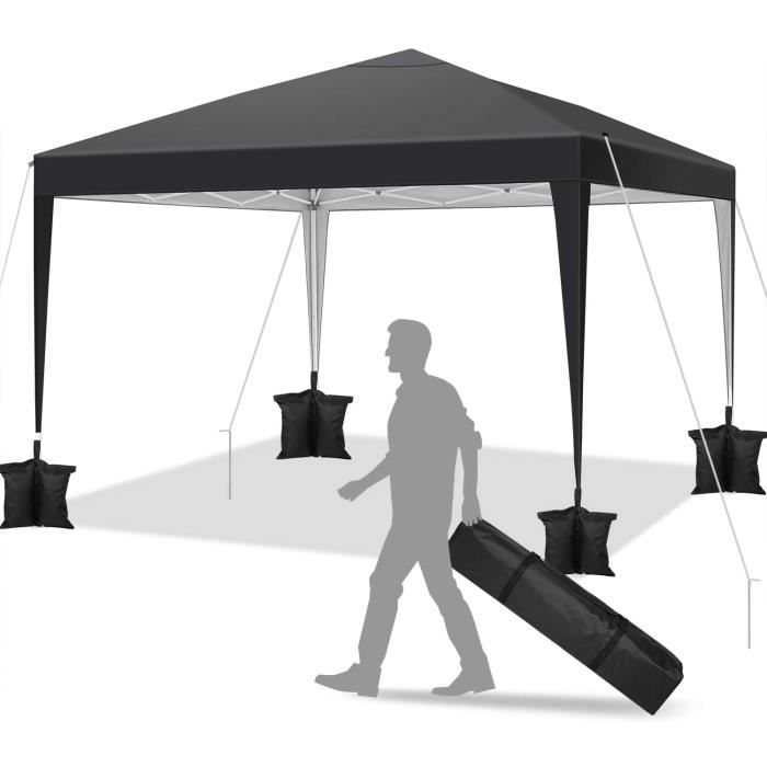 Tente de réception Tente Pliante Noir Tente Express Professionnelle 2x3m tonnelle Pliable