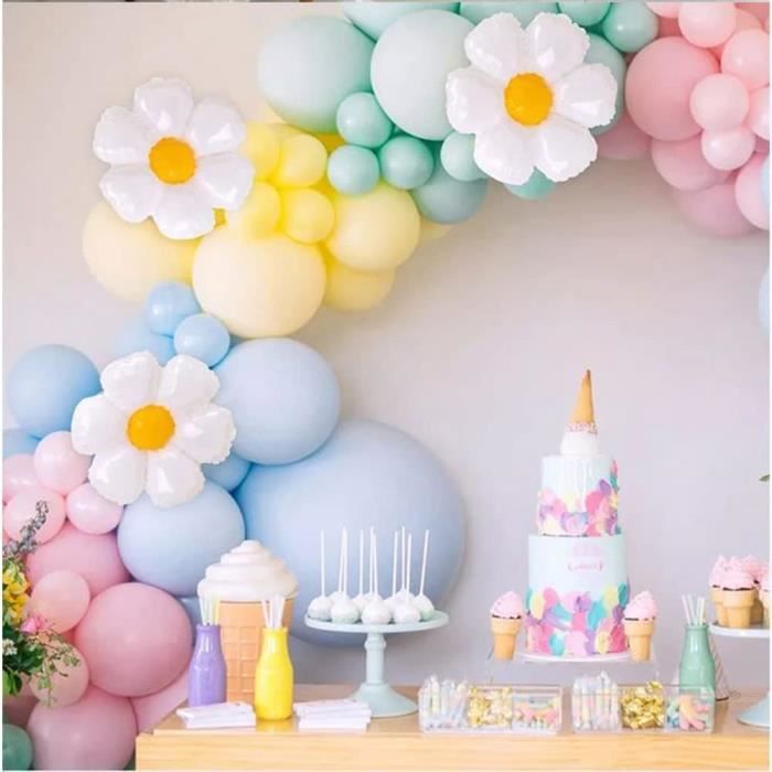 Kit De 80 Ballons Dorés Et Blancs Avec Confettis - Pour Arche De Ballons, Mariage, Anniversaire, Fête - 2