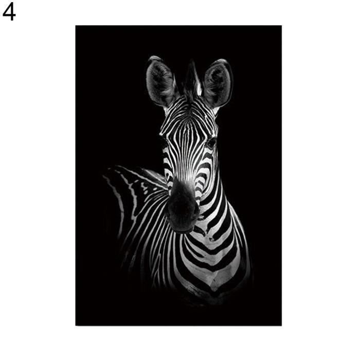 Animaux Sans Cadre Noir et Blanc Peinture Girafe Salon Art Décoration 4 #  40cm x 50cm G0478C - Achat / Vente objet décoration murale - Cdiscount