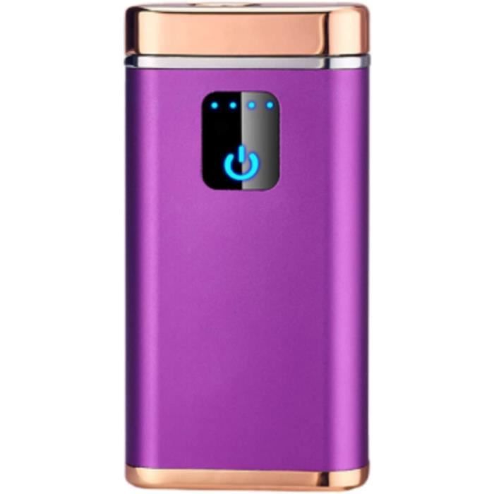 SKRFIRE Briquet électrique à Trois Arcs Sans Flamme Plasma Coupe-vent Rechargeable USB Pour Extérieur Camping Avec Indicateur De Batterie Numérique (couleur