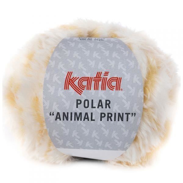 Laine Polar Animal Print Katia 2 Ecru Ocre Cdiscount Beaux Arts Et Loisirs Creatifs