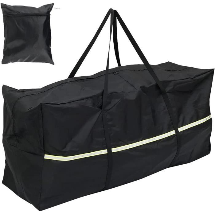 Housse De Rangement Grande Capacité 173x76x51 Cm - Pour Coussins De Jardin, Arbres De Noël - Tissu Oxford Résistant UV Et Imperméable