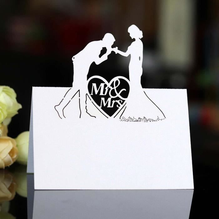 Lot De 50 Cartes De Place En Acrylique Mat Avec Rubans - Personnalisables, 9x4.5 Cm, Pour Mariage, Anniversaire, événements
