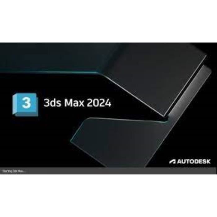 Logiciel 3D – Autodesk – 3ds Max 2024 – Licence officielle – Windows 2000 – Animation et modélisation