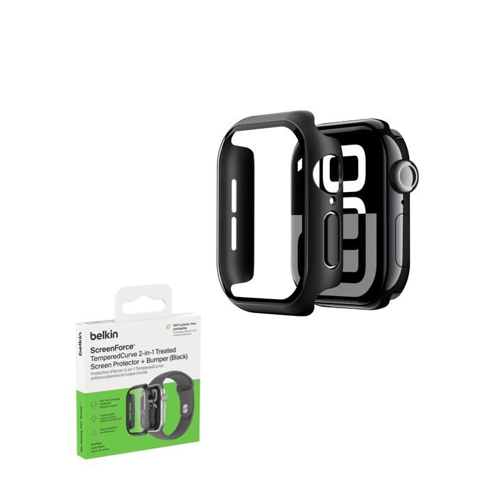 Protection décran - BELKIN - TemperedCurve - Apple Watch Series 10 (42mm) - Verre trempé 9H - 2-en-1