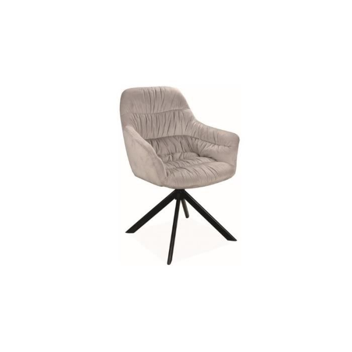 chaise de salle à manger design 64 x 45 x 85 cm - gris clair