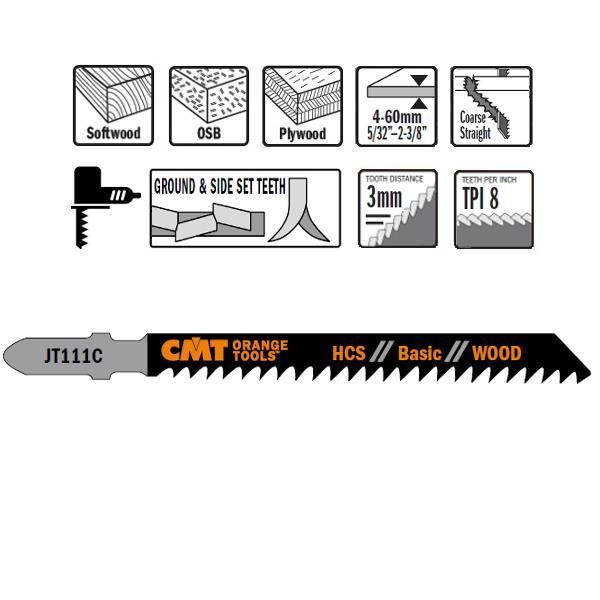 Jeux De 5 Lames De Scie Sauteuse (T244D)/bois