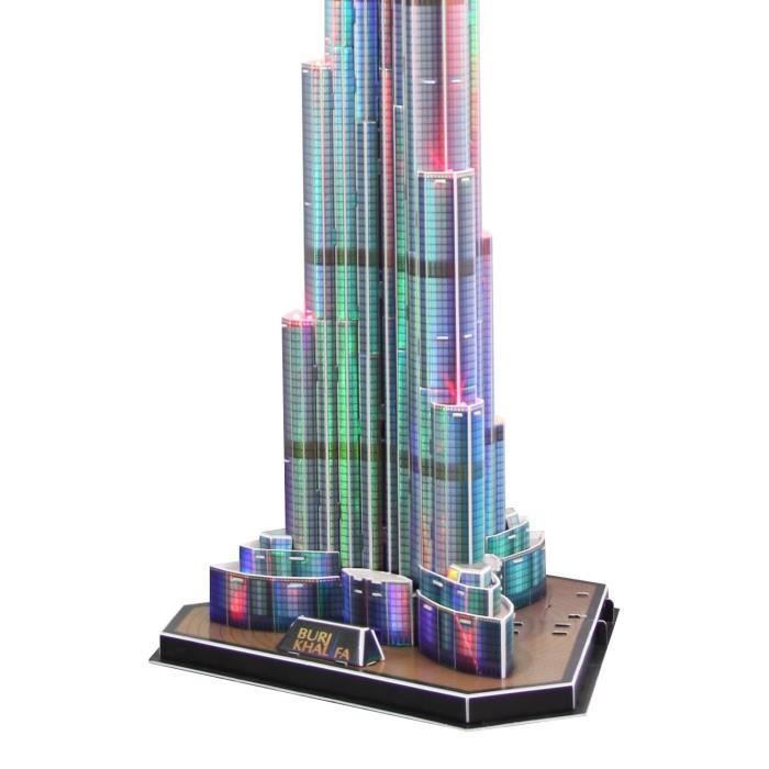 CubicFun MC133h 3d puzzle Burj Khalifa Dubaï Émirats arabes Cdiscount Jeux Jouets