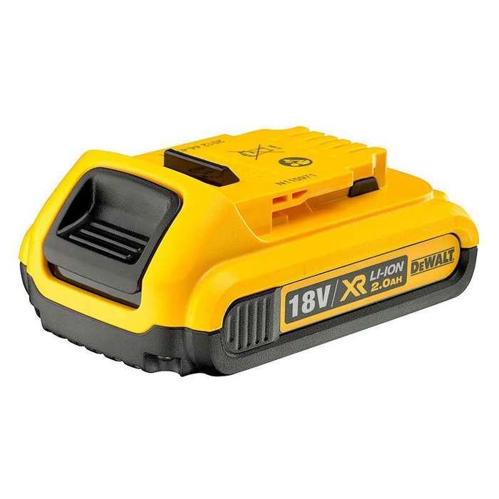 Batterie Li Ion XR 18V 2 Ah DEWALT Secteur Témoin de charge LED 33% d'autonomie en plus