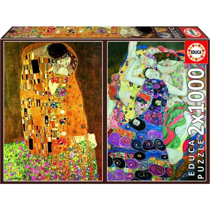 Puzzle 1000 pièces Gustav Klimt EDUCA Tableaux et peintures