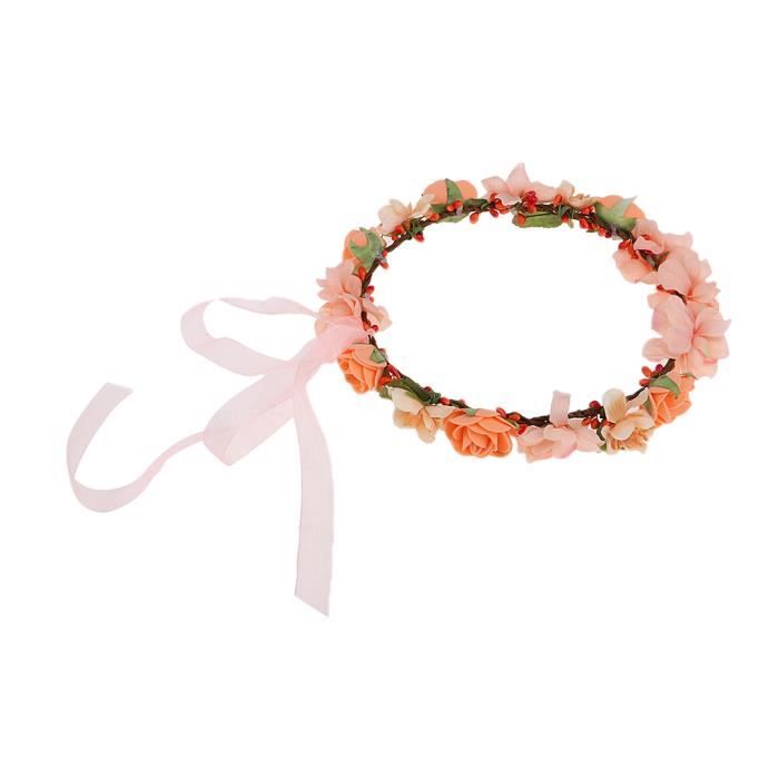Coiffe de mariée couronne de fleur coiffe florale couronne - France