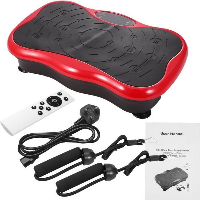 Plateforme Vibrante, pour Le Shaper de Corps Bureau Amincissant l'équipement de Forme Physique Oscillante Basic Fitness,Oscillante pour Perte de Poids équipement (53*32.5*12 cm (Noir