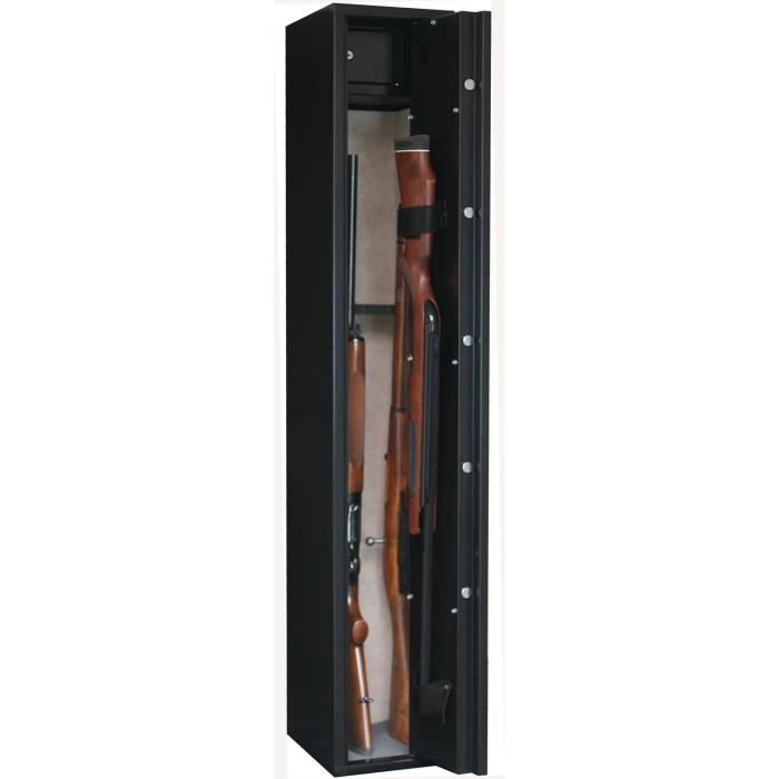 Armoire forte Sentinel SD5 / 5 armes + coffre intérieur 1 Noir