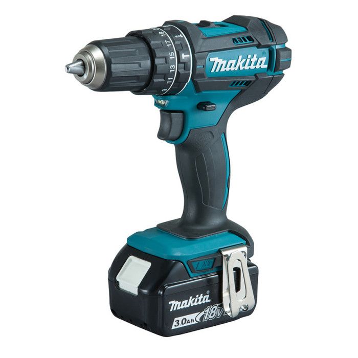 Makita DHP482F1 Perceuse visseuse à percussion 18 V Li Ion Ø 13 mm + 1x3Ah