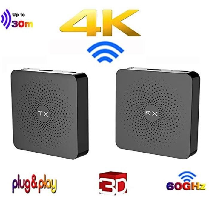 Kit émetteur/récepteur HDMI Sans Fil MEASY W2H - 60GHz, 1080P, 3D