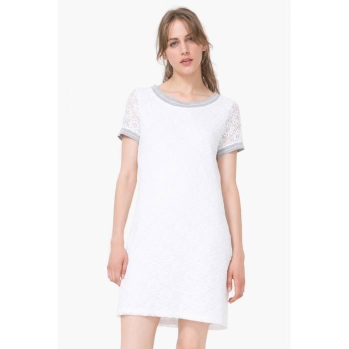 desigual robe blanche