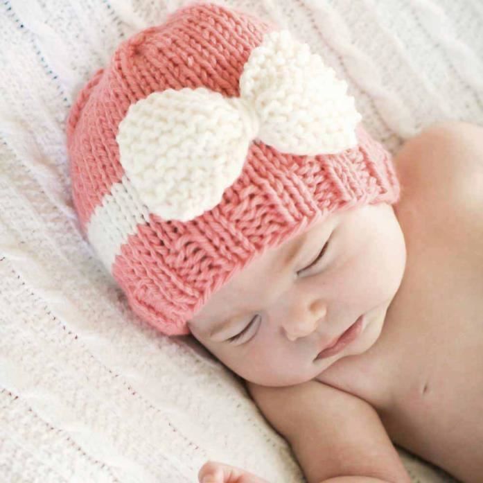 Nouveau Ne Bebe Fille Garcon Infant Toddler Tricot Laine Crochet Chapeau Chapeau Souple Chapeau Pk Cqqpk Rose Cdiscount Pret A Porter