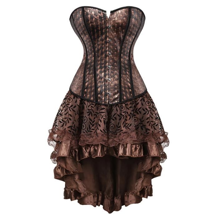Corset Burlesque Noir Ouvert Sur Les Hanches – Lacé Sur Le Côté – Tailles 32 à 48 – Neuf Avec étiquettes
