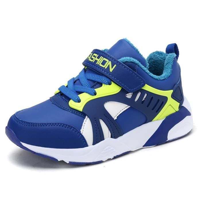 Basket Enfant Chaussures De Course Gar ons Filles Bleu