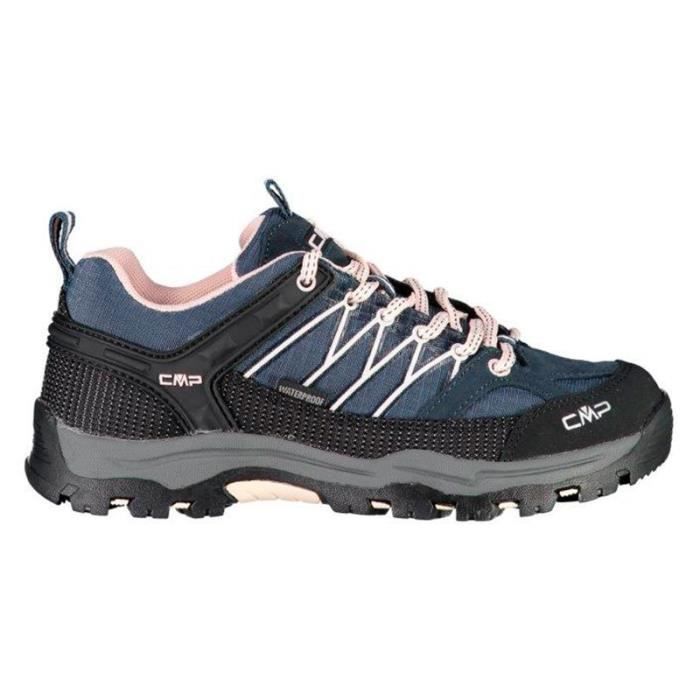 Chaussure de marche enfant CMP Mixte Rigel Low Wp - Rose Asphalte - Respirant