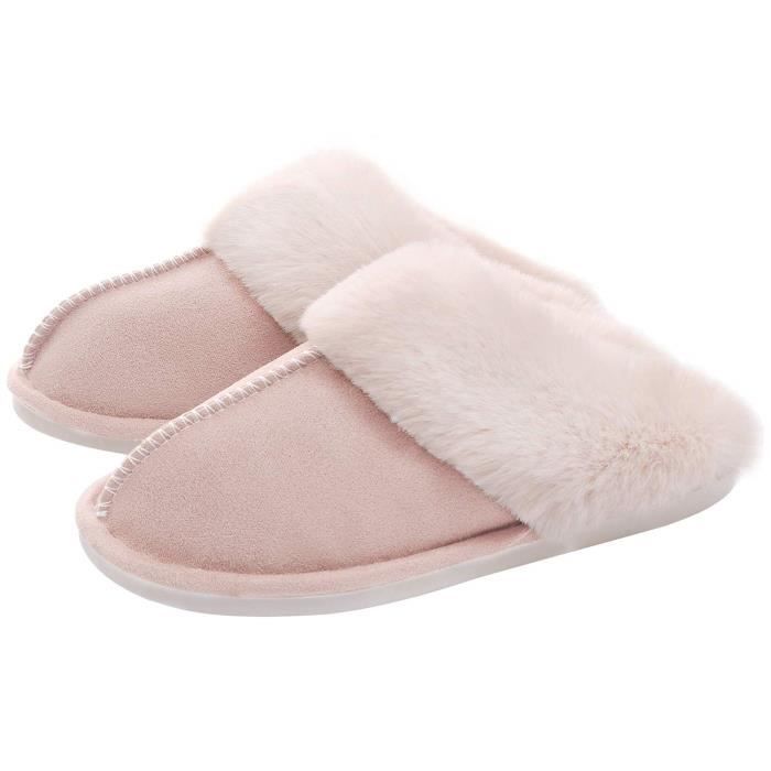 Pantoufles En Mousse à Mémoire De Forme - Pour Hommes Et Femmes - Semelles Antidérapantes - Chausson D'intérieur Chaud Et Confortable - 11