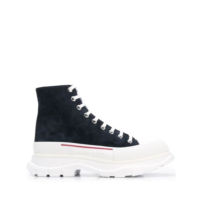 ALEXANDER MCQUEEN HOMME 627206WHBGN4018 NOIR CUIR BASKETS MONTANTES -  Cdiscount Chaussures