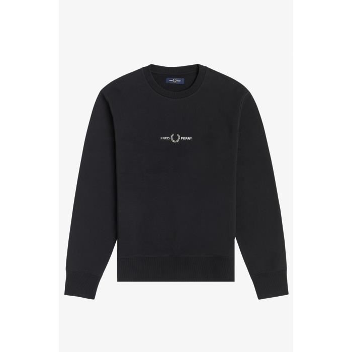 Fred perry sales black sweatshirt