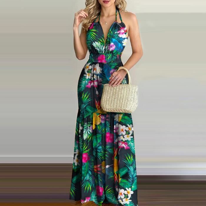 Robe tropical femme discount