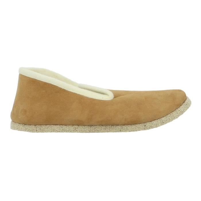 Chaussons RONDINAUD MOUTON Beige Homme Pantoufle