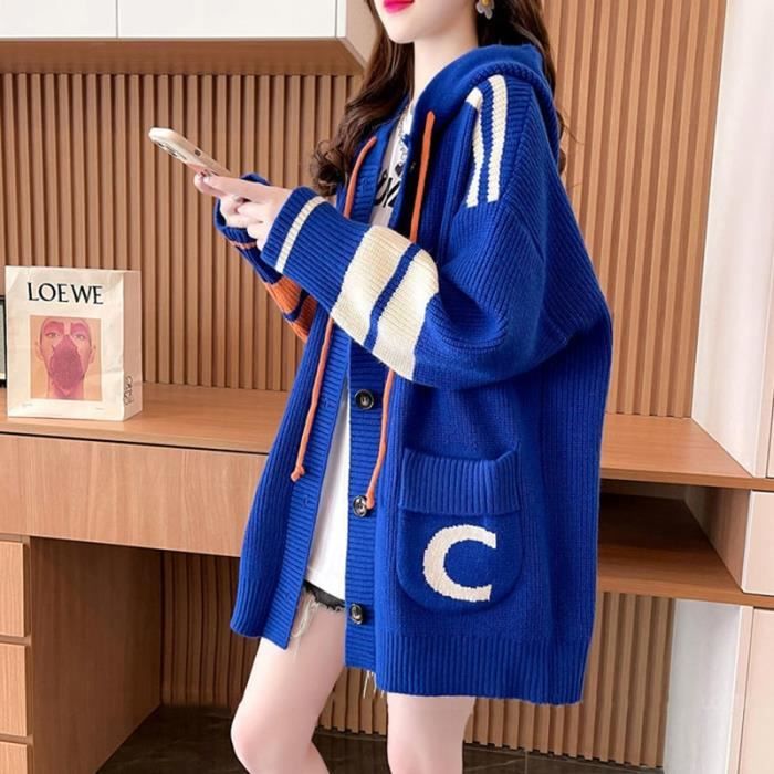 Cardigan Femme Grande Taille - Chic Et élégant, Manches Longues, Boutons Torsadés - Veste Ample Et Chaude Pour Automne-hiver - 4
