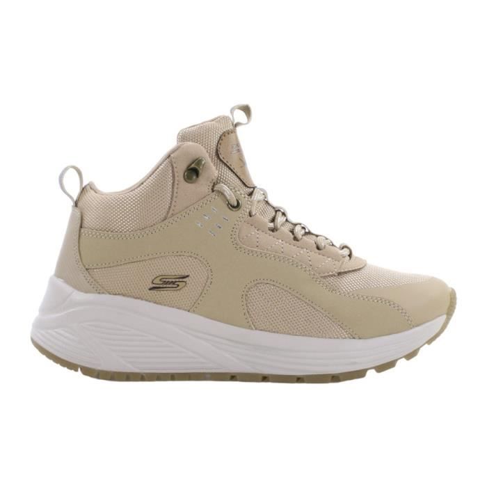 Skechers Chaussures Femme SKECHERS Bobs Sparrow 20MT Beige - Dessus Textile - Lacets - Talon Plat