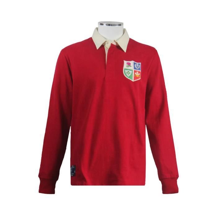 Maillot Retro des Lions des iles britanniques 1971 Rouge 100 Coton Cdiscount Sport