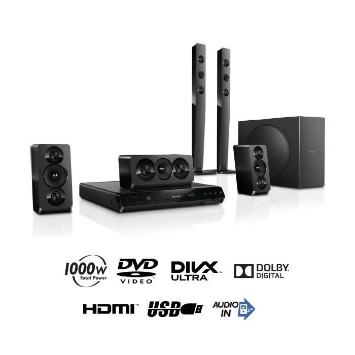Philips Htd5540 Home Cinema 5 1 Full Hd 1000w Ensemble Home