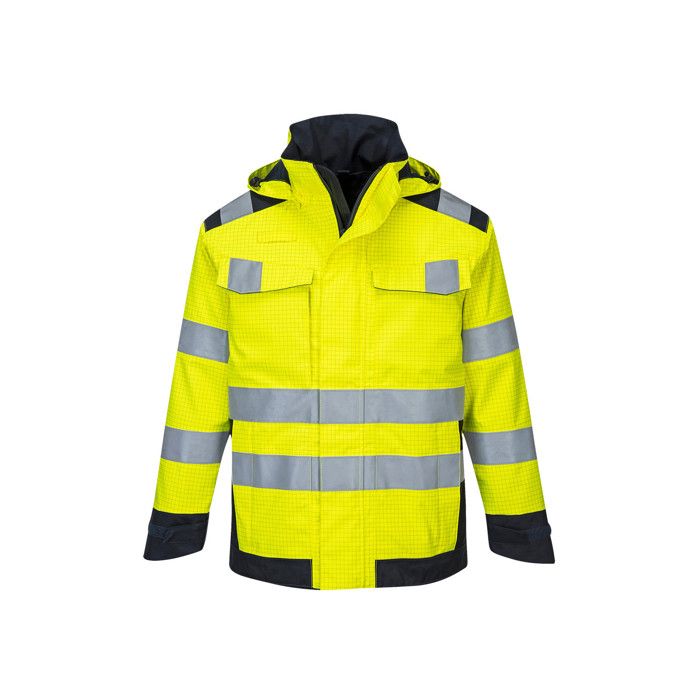 Veste haute visibilité Payper Interstate - Jaune/Bleu marine - Manches Veste haute visibilité Payper Interstate - Jaune/Bleu marine - Manches