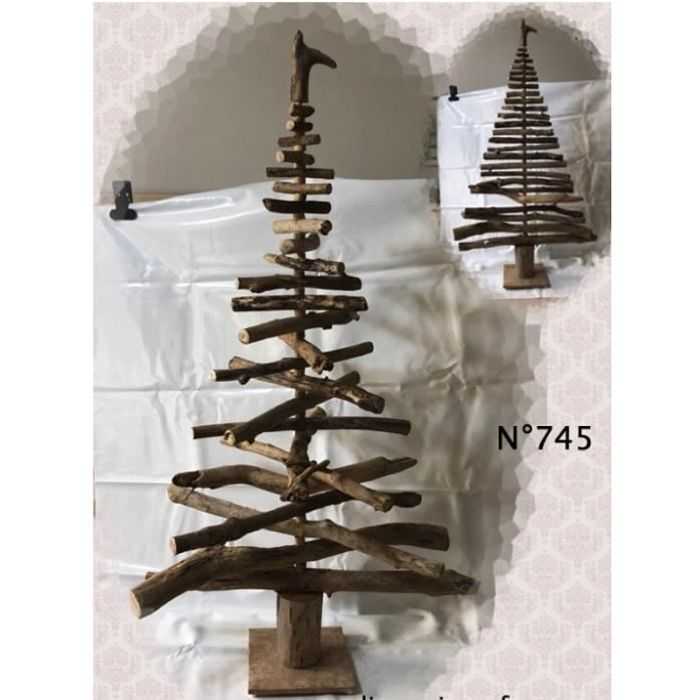 Sapin De Noel Bois Flotté Sapin De Noel En Bois Flotte Cdiscount