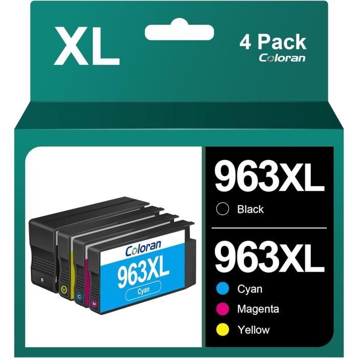 Cartouche compatible HP 963XL - pack de 4 - noir, cyan, magenta, jaune