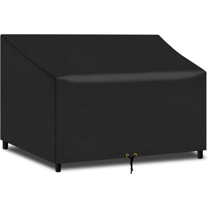 Housse De Banc Jardin INMUA 3 Places - Tissu Oxford 420D Imperméable, Anti-UV - 163x66x89cm